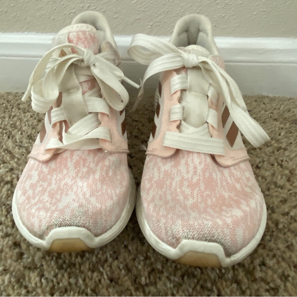 ADIDAS GLOW PINK & rose gold Edge Lux women 6.0 barely worn EUC - Picture 4 of 6